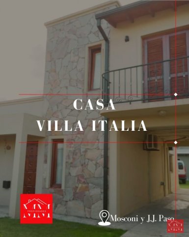 Casa en venta 3 dorm, 131m² en Villa Italia — APTA CRÉDITO