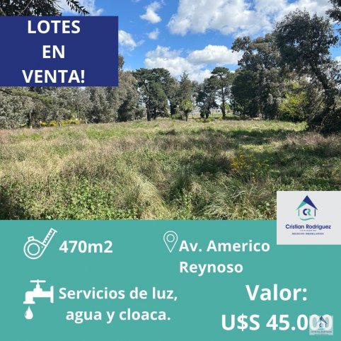 Lote en Venta de 470m² y 692m² con servicios — Américo Reinoso