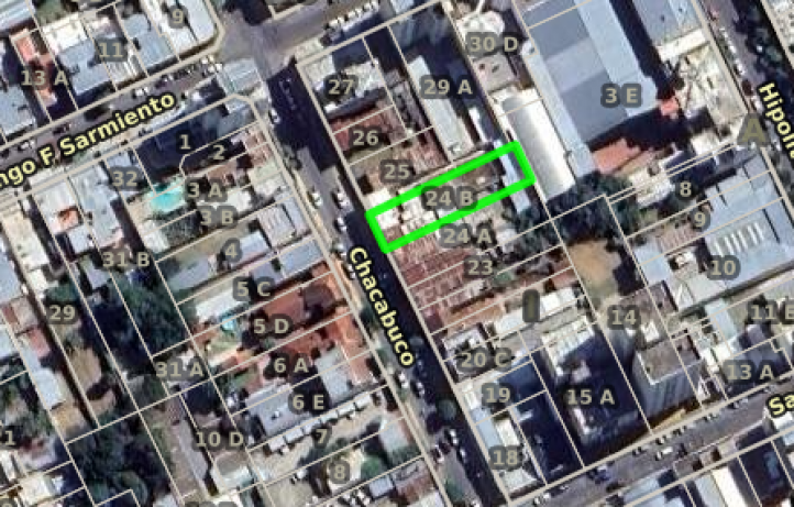 Lote en venta de 430m² en Chacabuco 661