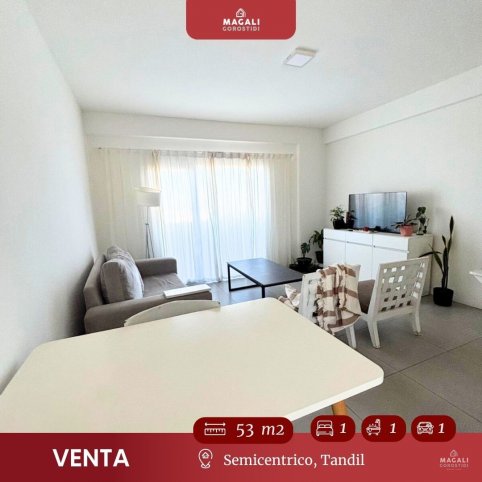 Depto 1 dorm, 53m² en Semicéntrico