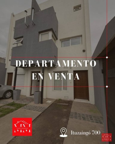 Depto 1 dorm, 60m² en planta baja con cochera — Ituzaingó