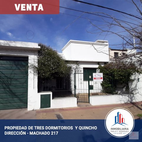 Casa 3 dorm, 100m² con garage y quincho