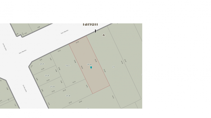 Lote 80m² con casa a demoler — San Martin