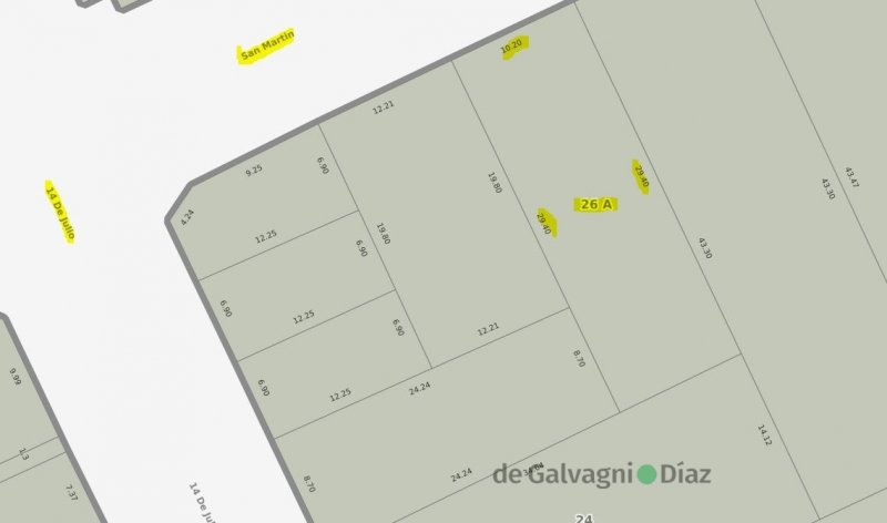 Lote en venta 299.88m² en San Martin 317, pleno centro