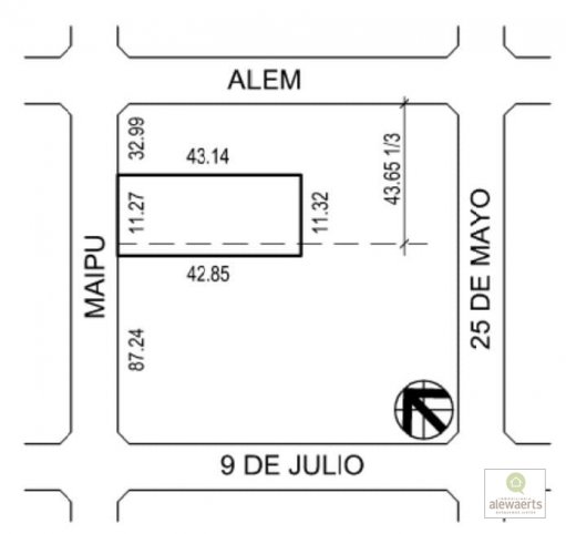 Lote en Venta 485m² en Maipú 771, ideal para desarrollo