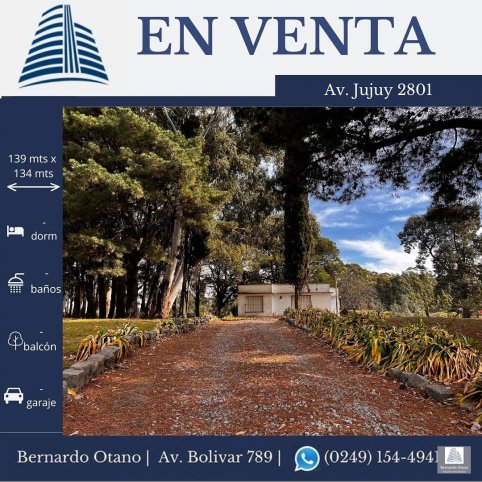 Quinta en Venta AV. JUJUY 2801