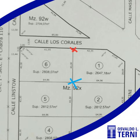 Lote en Venta sobre Av. Juan Manuel de Rosas