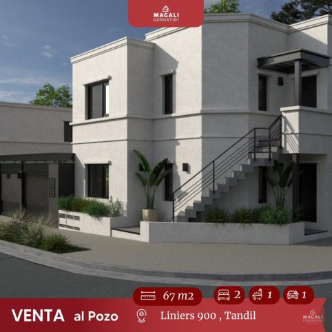 Depto 2 dorm, 98m² con cochera — Liniers 900