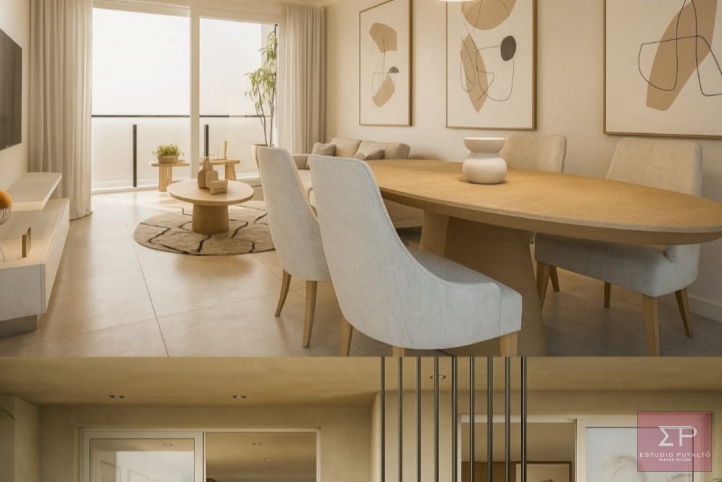 Depto 1 dorm, 70m² con cochera y balcón — Callao 625