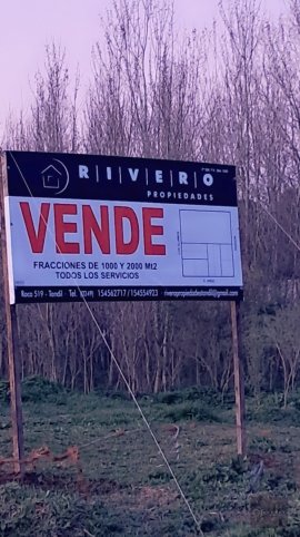 Lote en venta de 2000m² en zona La Rural