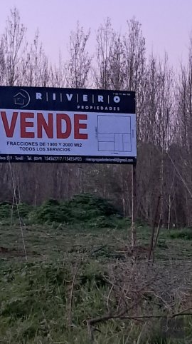 Lote en venta de 2000m² en zona La Rural