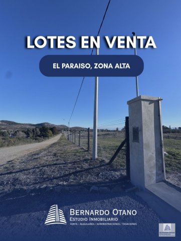 Lote en El Paraíso de 2000m² — Excelente ubicación