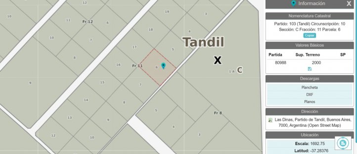 Lote de 2000 m² en zona Parque Industrial