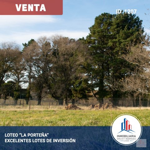 Loteo de 1800m² en zona de casas quintas