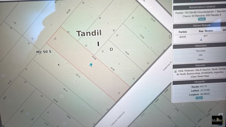 Lote en venta sobre calle Pedersen entre Muñiz y Argerich