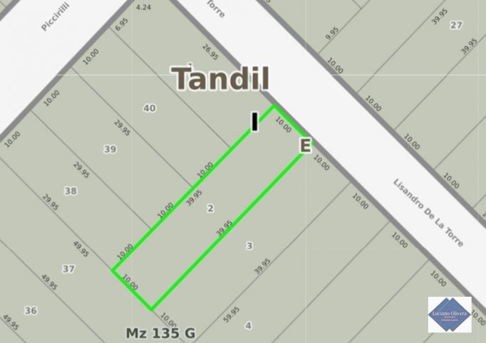Lote en Venta 400m² con proyecto de vivienda — Lisandro de la Torre 2284