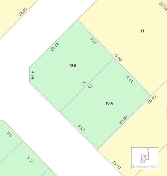 Lote en venta de 437.5m² en Gardey con agua y luz