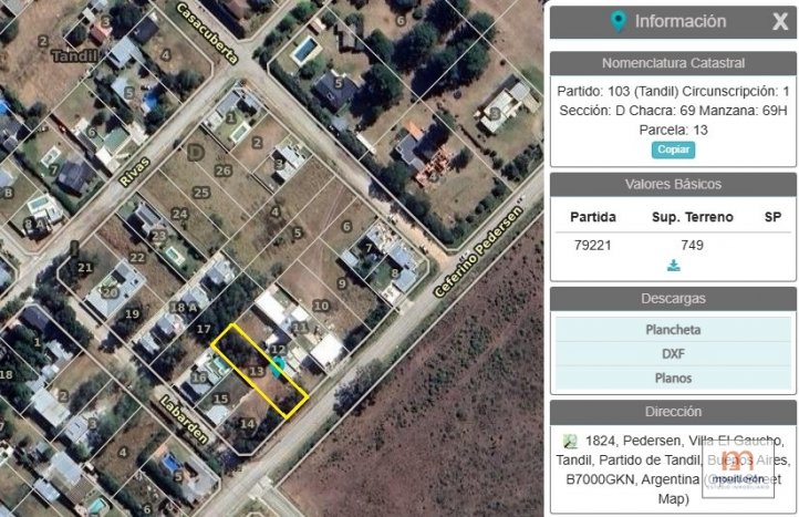 Lote en Venta sobre Av. Pedersen de 750m²