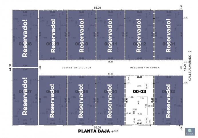Lote en venta 205m² en Calle Alvarado — Oportunidad