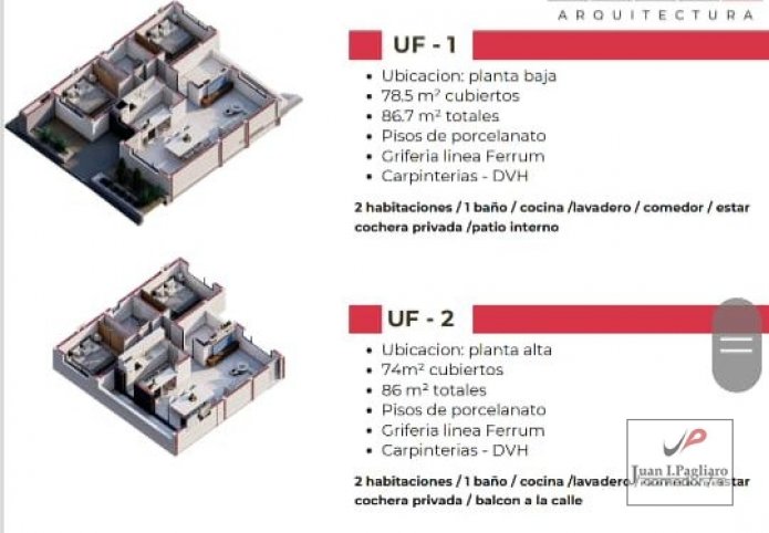 Depto 2 amb, 54m² en Reynoso y La Pampa
