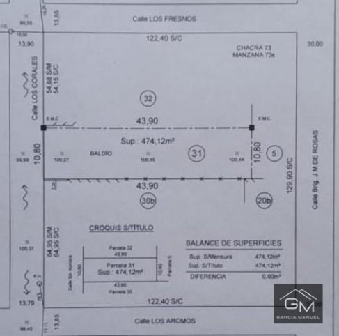 Lote en venta de 473m² en Los Corales