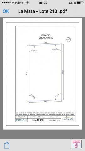Lote en venta 2055m² en Barrio La Mata