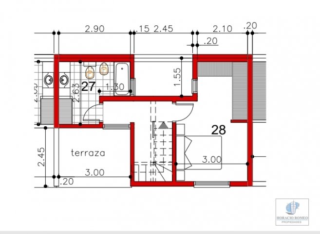 Depto 2 dorm, 80m² en construcción — Zona Terminal