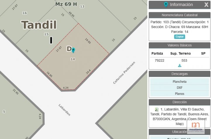 Lote en esquina de 553m² sobre Av. Pedersen — La Rural