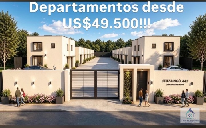 Depto 1 dorm, 45m² en Ituzaingo al 400 con cochera