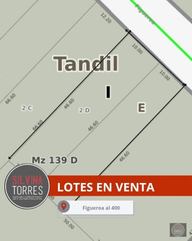 Lote en Venta 466m² con todos los servicios — Figueroa 400