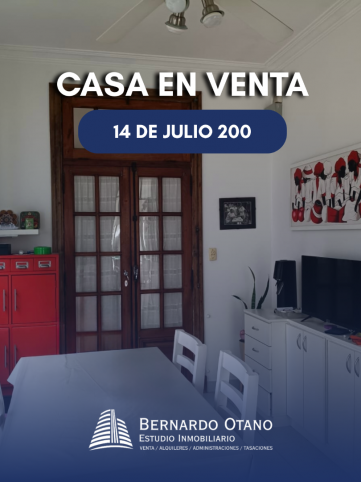 Casa reciclada 3 dorm, 170m² con garage — 14 de Julio 200