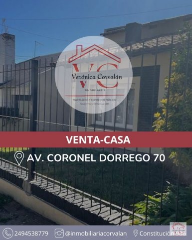 Casa en Venta en Avenida Coronel Dorrego 70, 3 dorm, 176m², Parque Independencia
