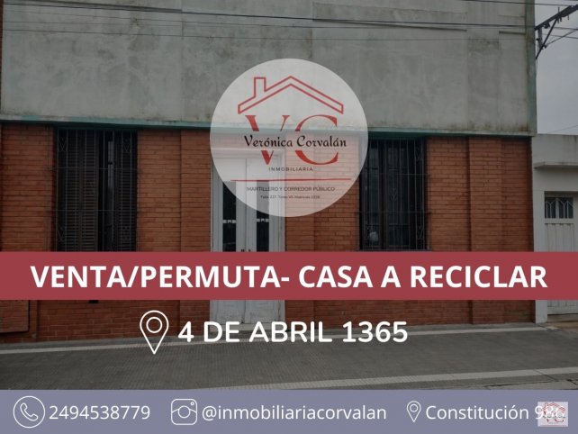 Casa a reciclar, 8 dorm, 3 baños — 4 de abril 1365