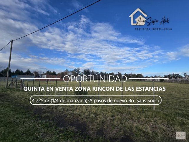 Lote 4000m² en Rincon de las Estancias — Oportunidad de inversión