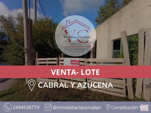 Lote en Venta Cabral y Azucena