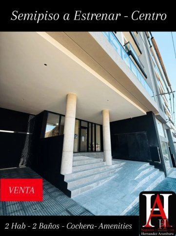Depto 2 dorm, 96m² a estrenar en zona centro con cochera