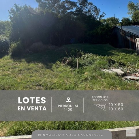 Lote en Venta 500m² en Pierroni al 1400 — Todos los servicios