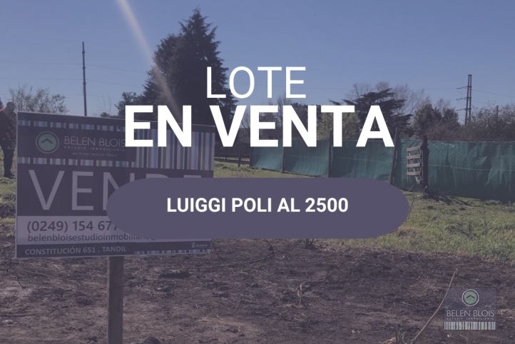 Lote en Venta - Luiggi Poli al 2500