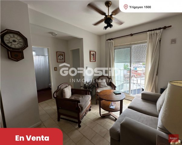 Depto en Venta 2 dorm, 1 baño, 1 cochera — Yrigoyen 1500