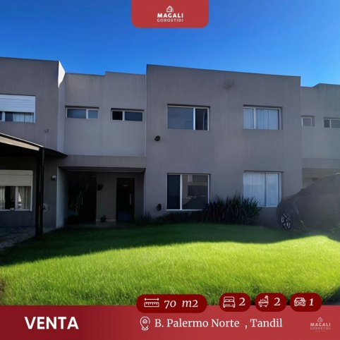 Depto 2 dorm, 70m² con cochera — Barrio Palermo Norte