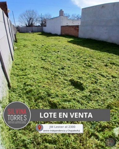Lote en Venta JM Lester 2300, 350m² con todos los servicios