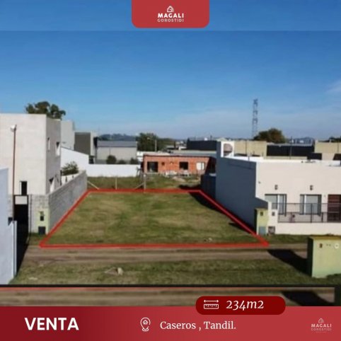 Lote en venta 234m² en barrio cerrado Caseros