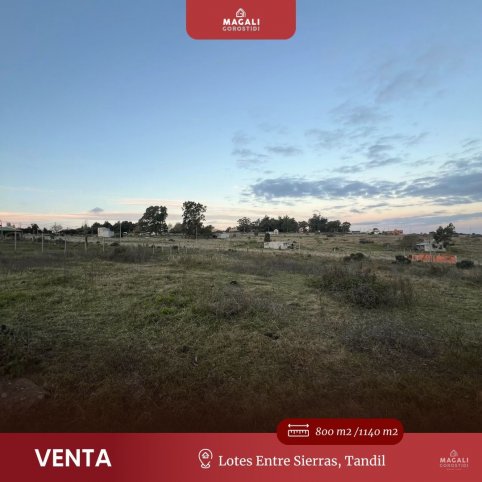 Lote en Venta 800m² — Entre Sierras