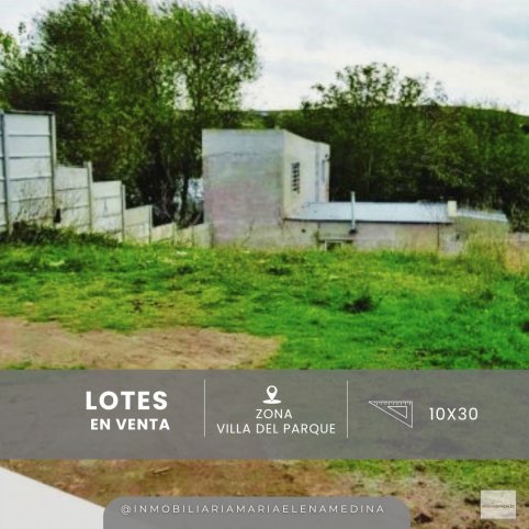 Lote 300m² en Zona Villa Del Parque