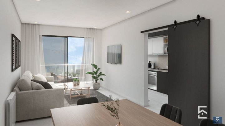 Depto 2 dorm, 93m² con cochera — Sarmiento 900