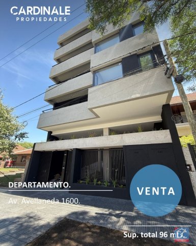 Depto 2 dorm, 93m² en Av. Avellaneda 1668 con cochera