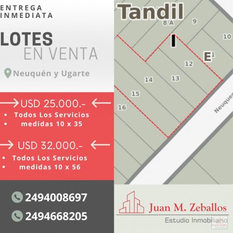 Lote en venta de 350m² en Neuquén y Ugarte