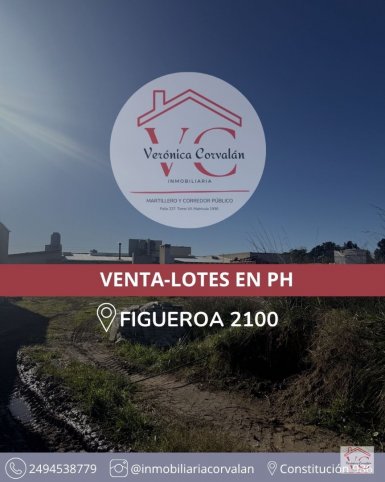 Lote en venta 11.50x32.50m con todos servicios — Figueroa 2100