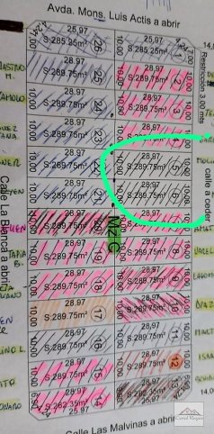 Lote en venta de 300m² en Avenida Circunvalación y Actis