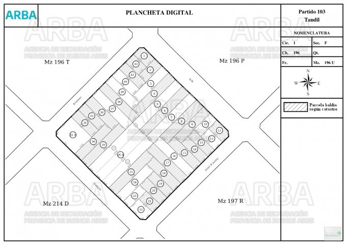 Lote en venta zona LA ELENA, 12.95m de frente